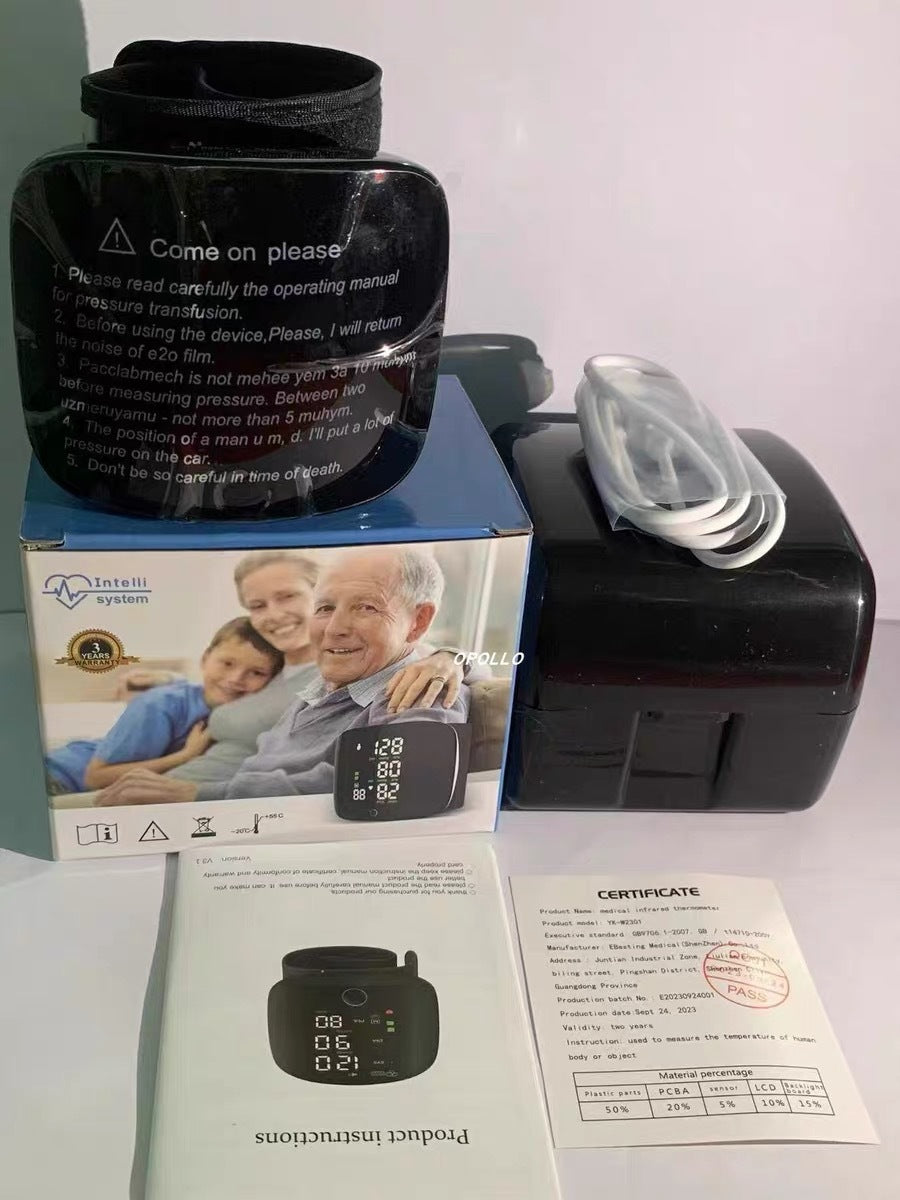 Wrist Sphygmomanometer Rechargeable Household Electronics