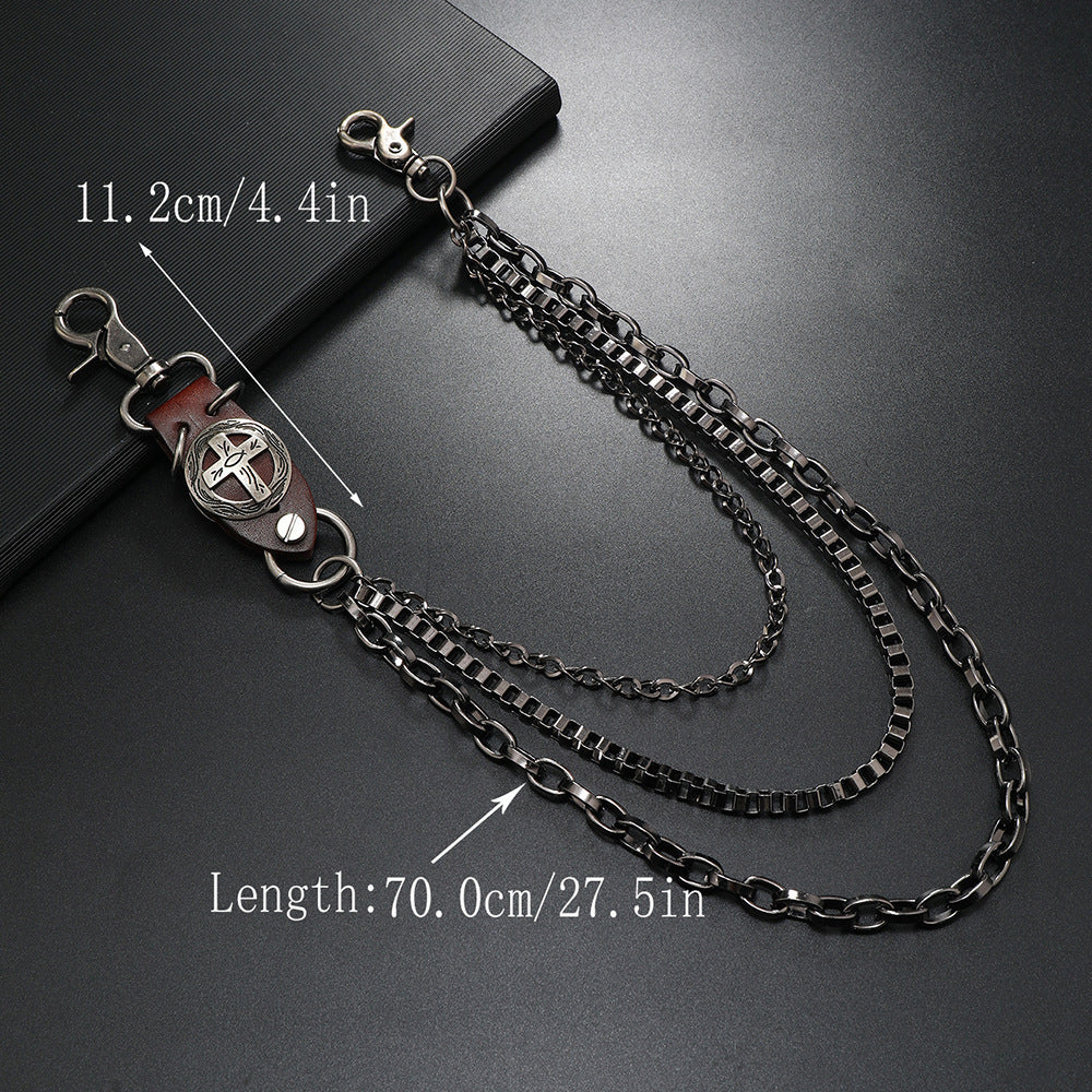 Punk Metal Denim Waist Chain