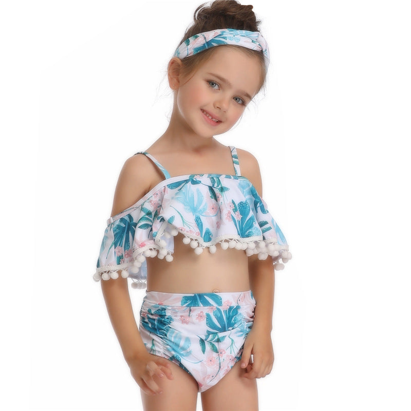 New Amazon Children'S Swimwear European And American Girls' Swimwear Manufacturers Spot Wholesale