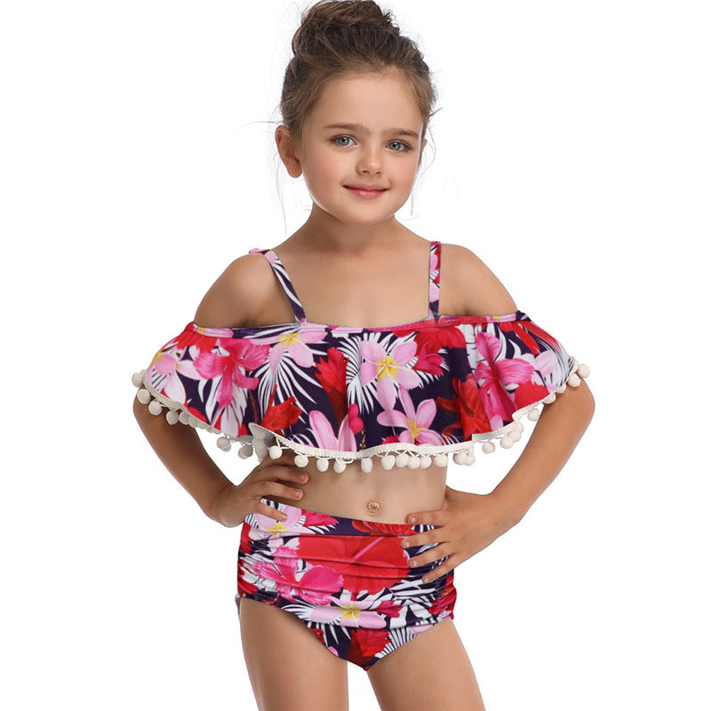 New Amazon Children'S Swimwear European And American Girls' Swimwear Manufacturers Spot Wholesale