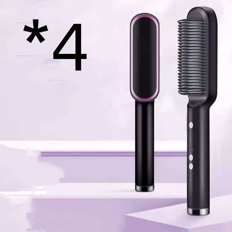 2-in-1 Hair Straightener & Curling Brush