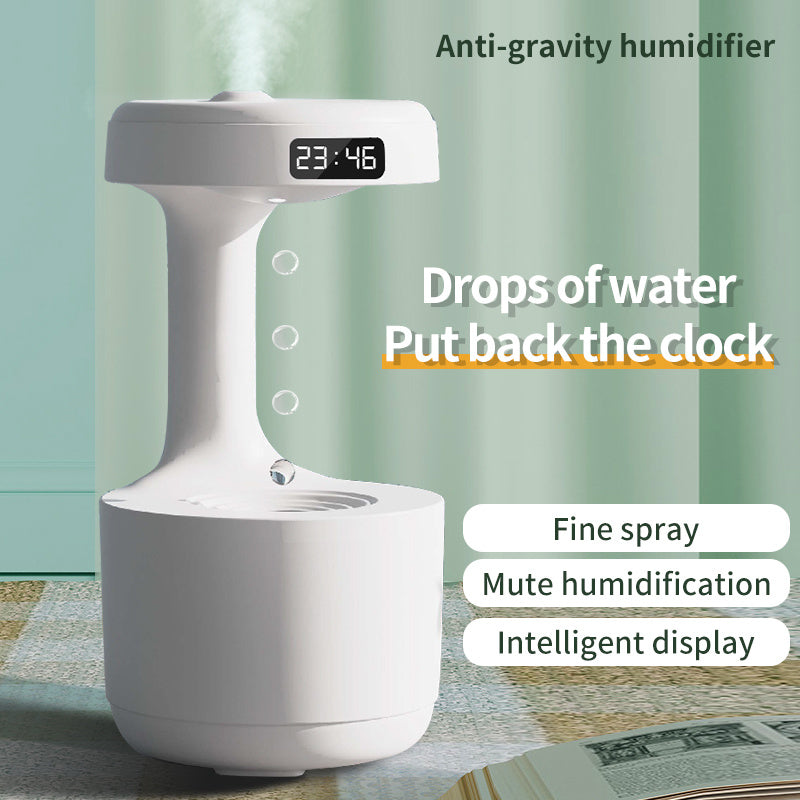 Humidifier With Clock Water Drop