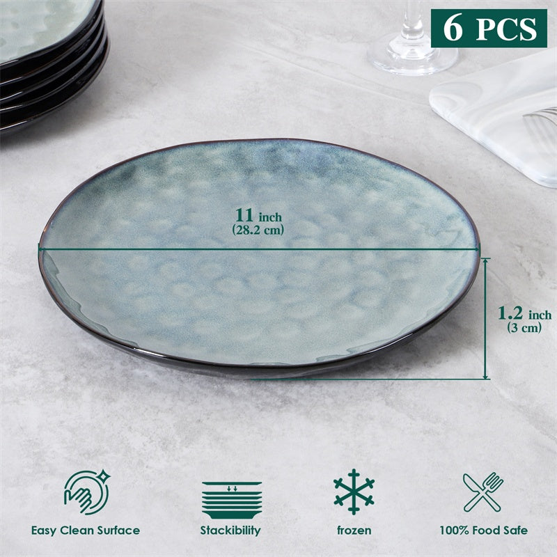 Hammered Ceramic Plates