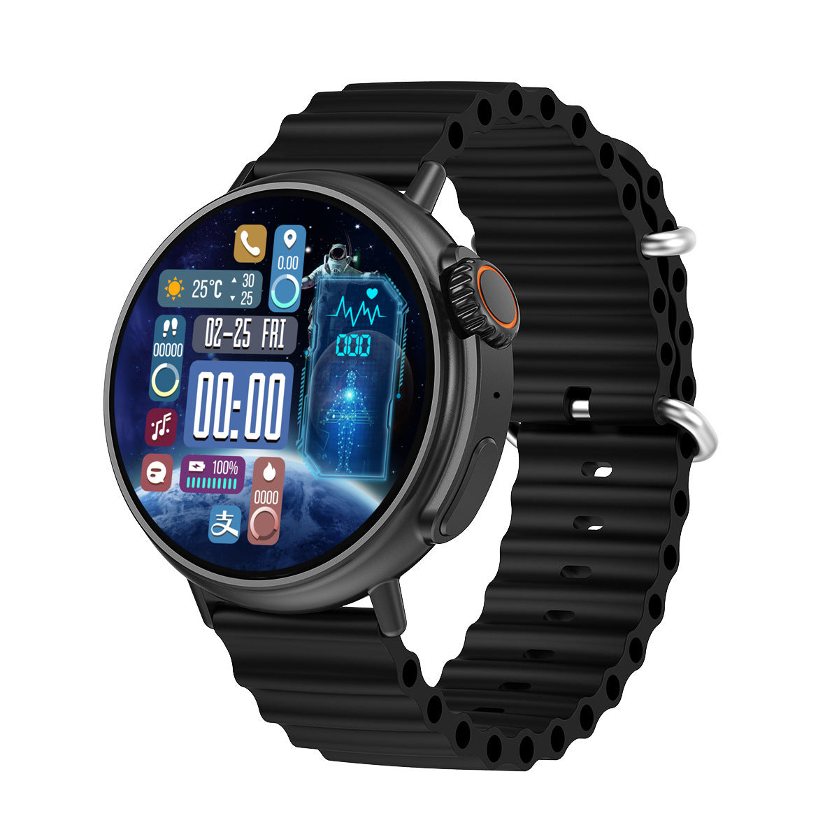 Smart Watch 1.6 Narrow Edge AMOLED Screen Bluetooth Calling