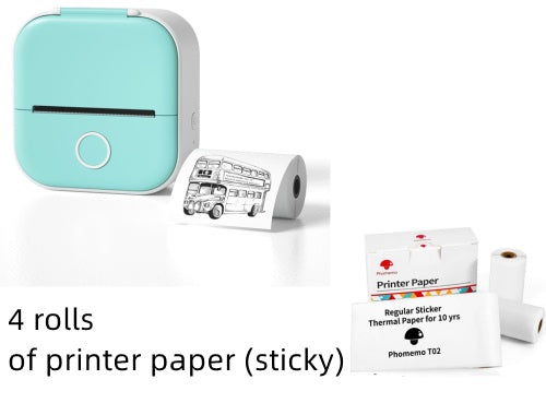 Portable Mini Thermal Label & Photo Printer