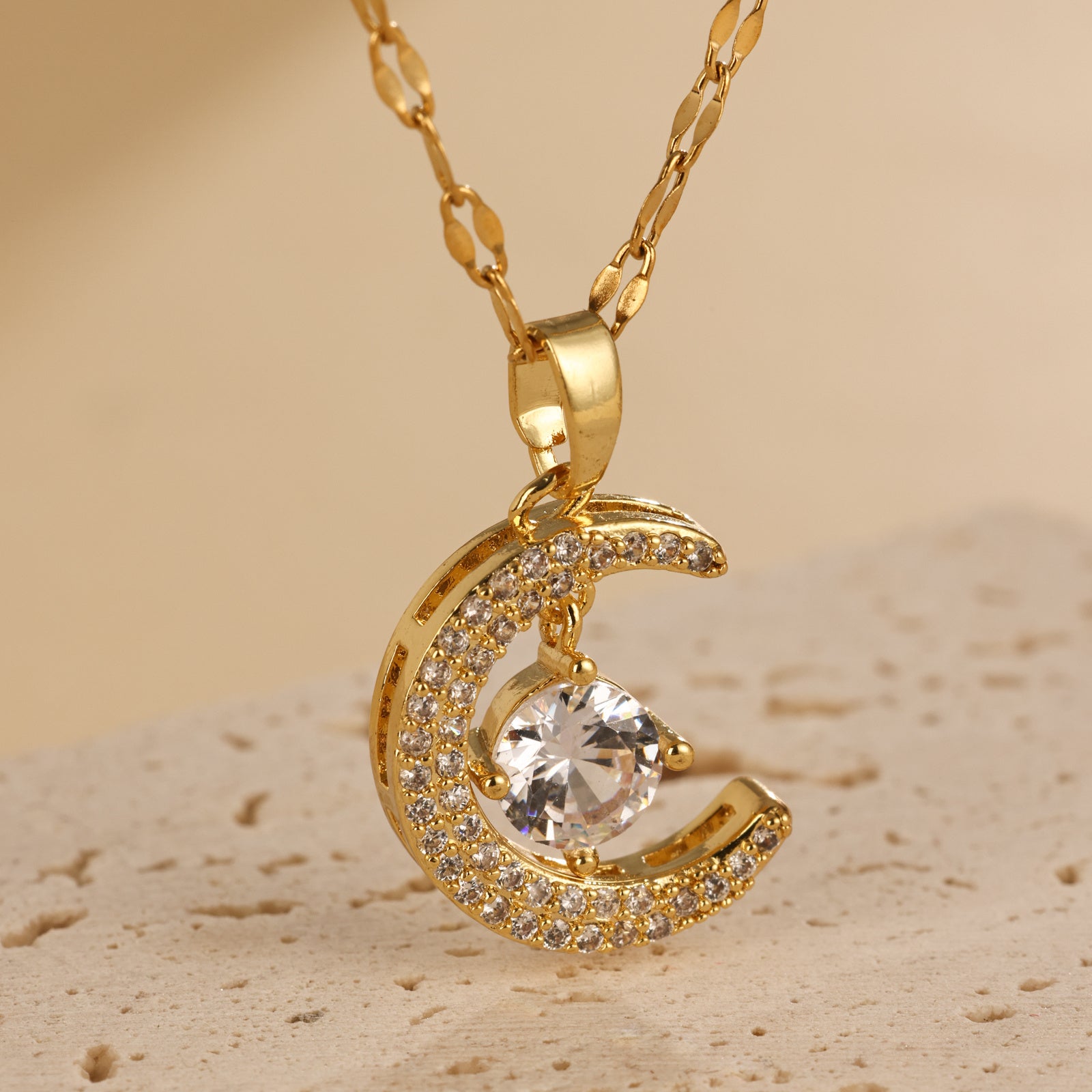 Moon Heart Luxury Necklace