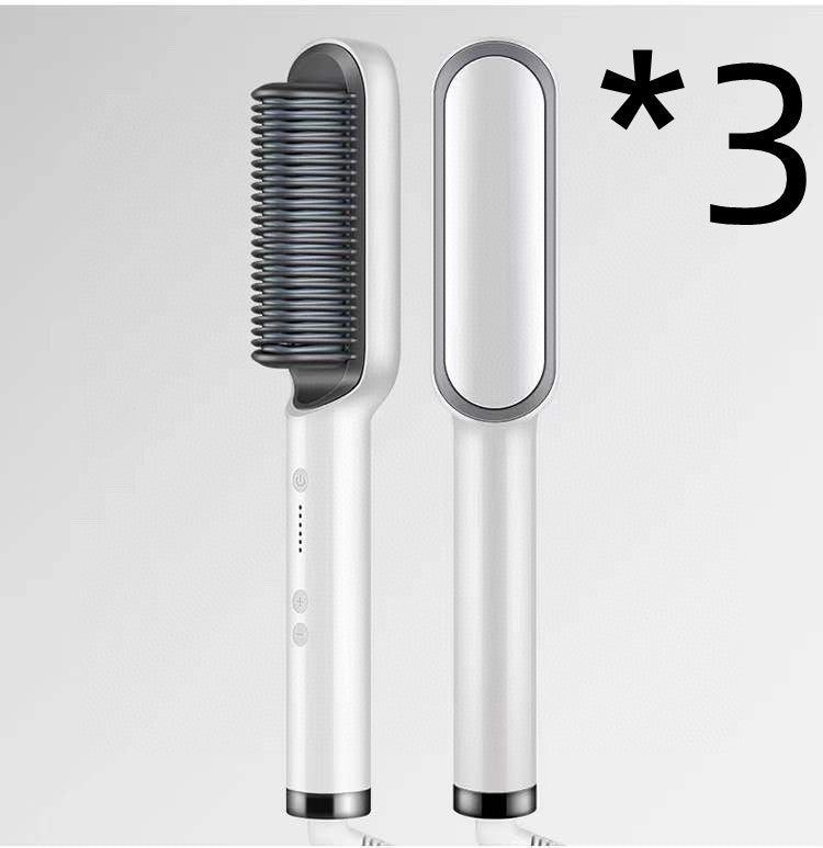 2-in-1 Hair Straightener & Curling Brush