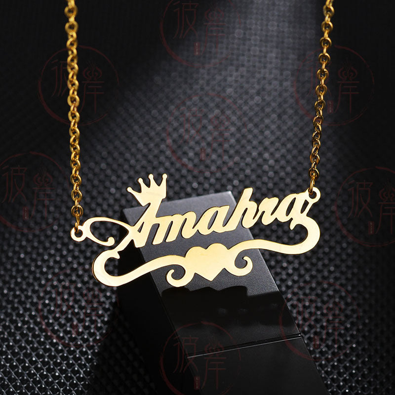 New Product Creative Love English Letter Clavicle Chain