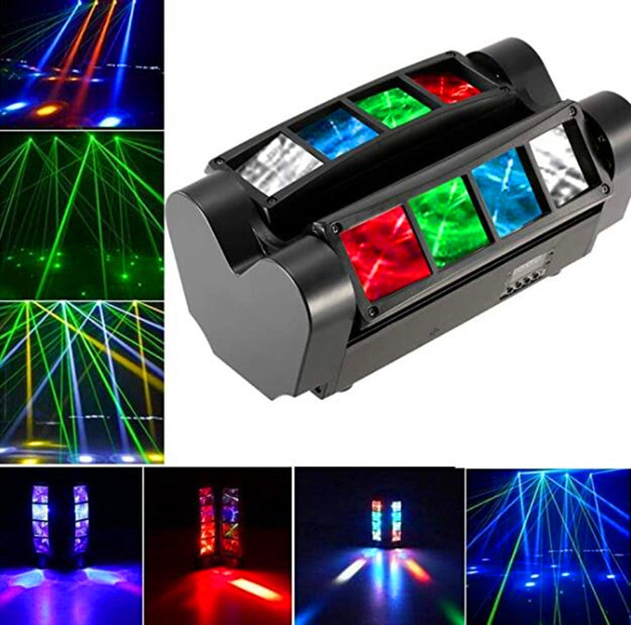 Stage Lighting Mini Spider Light Moving Head Light Bar Clearing Disco Rotating Beam Light