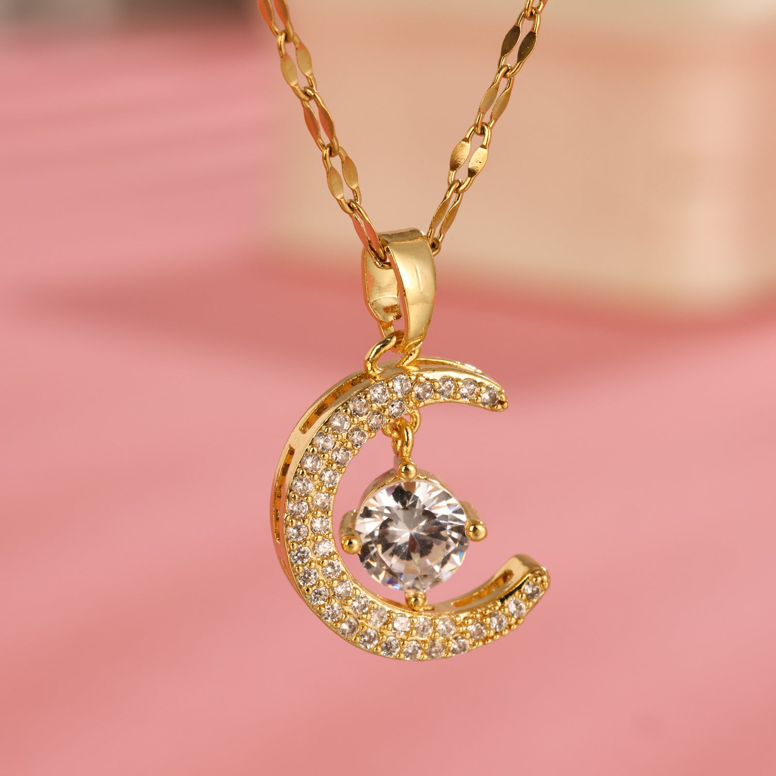 Moon Heart Luxury Necklace