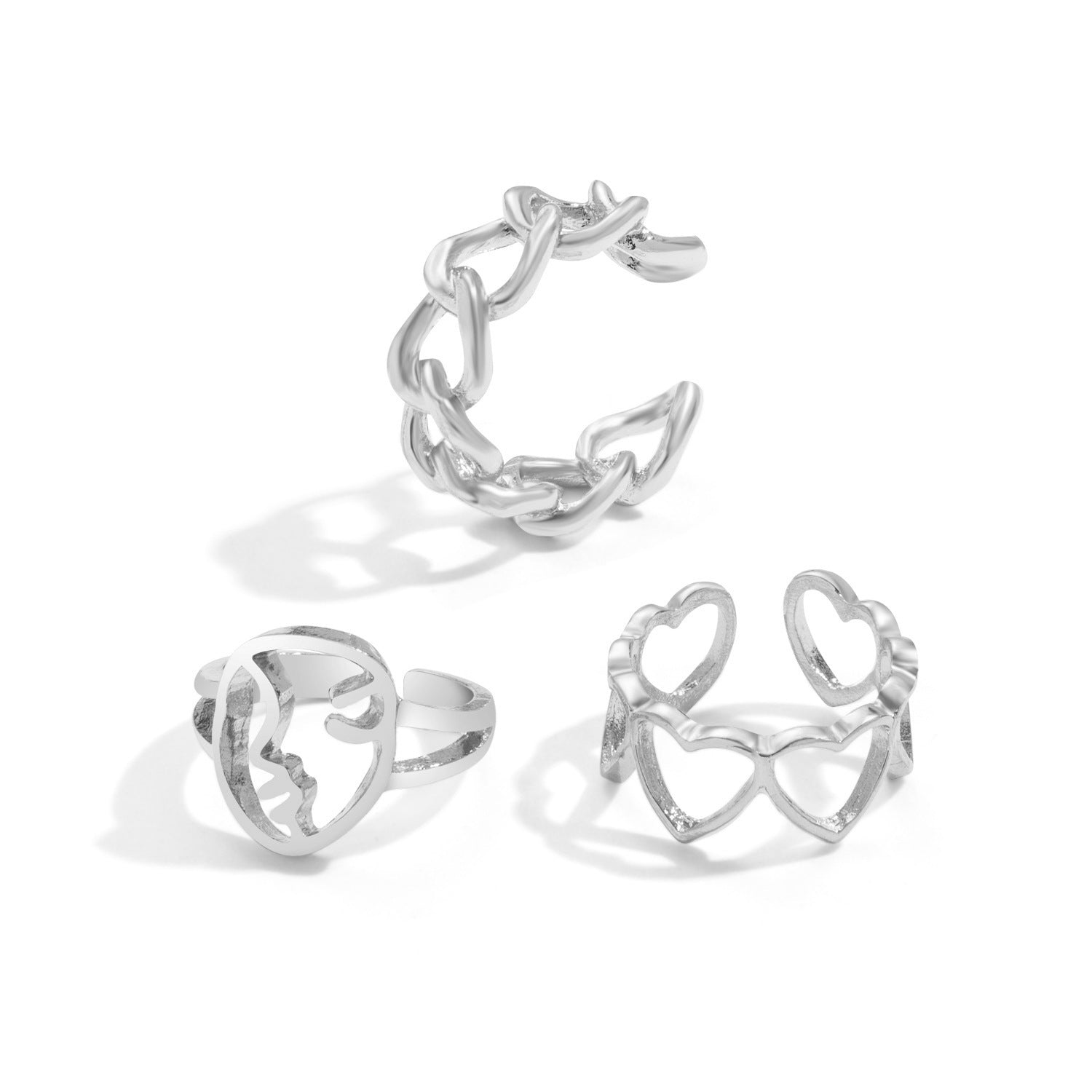 Punk Style Couple Ring