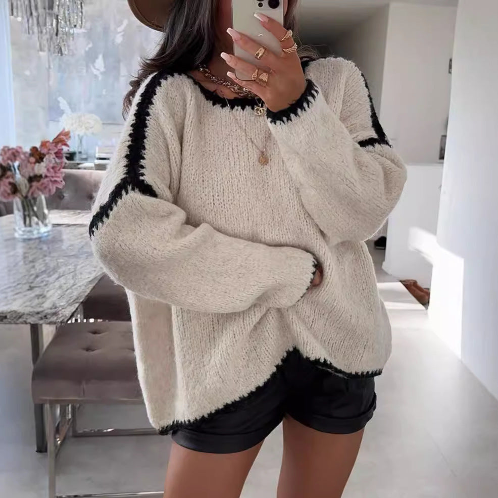 Women's Pullover Long Sleeve Casual Sweater