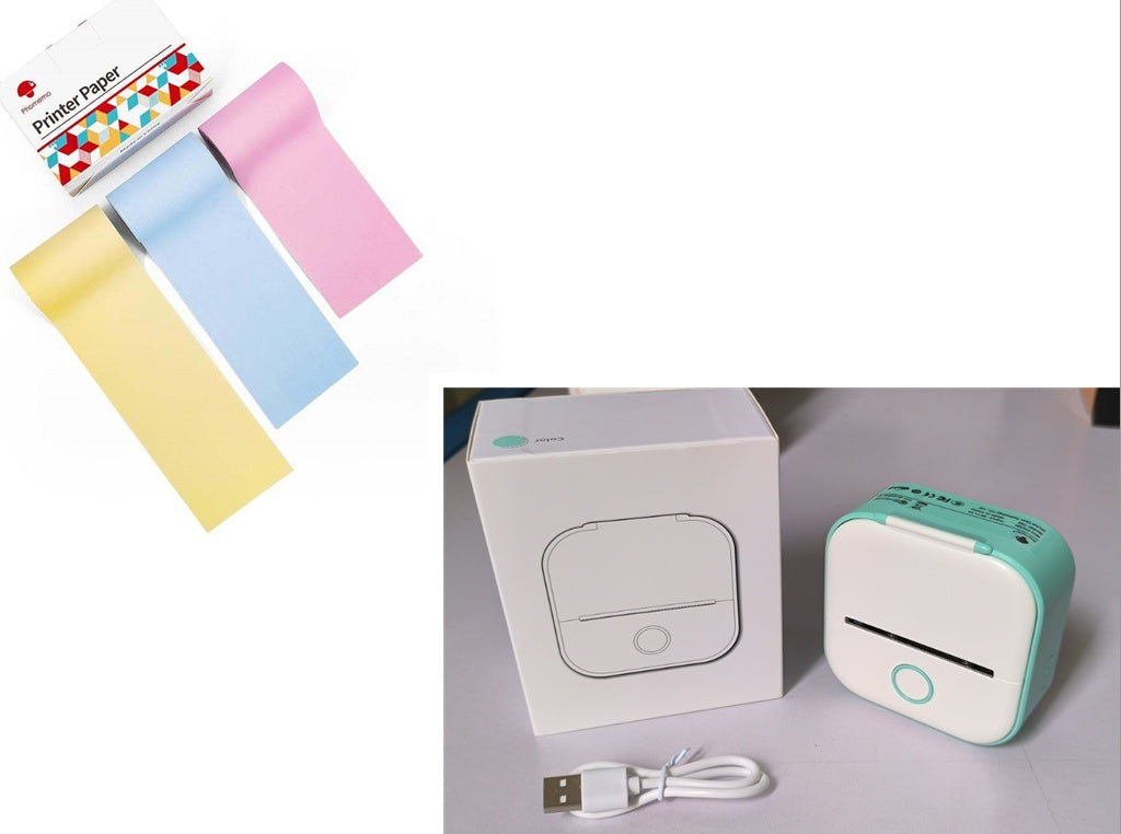 Portable Mini Thermal Label & Photo Printer