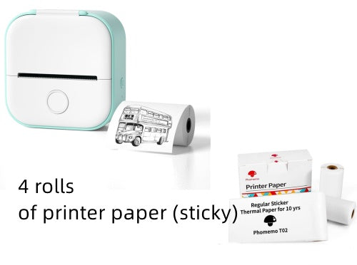 Portable Mini Thermal Label & Photo Printer