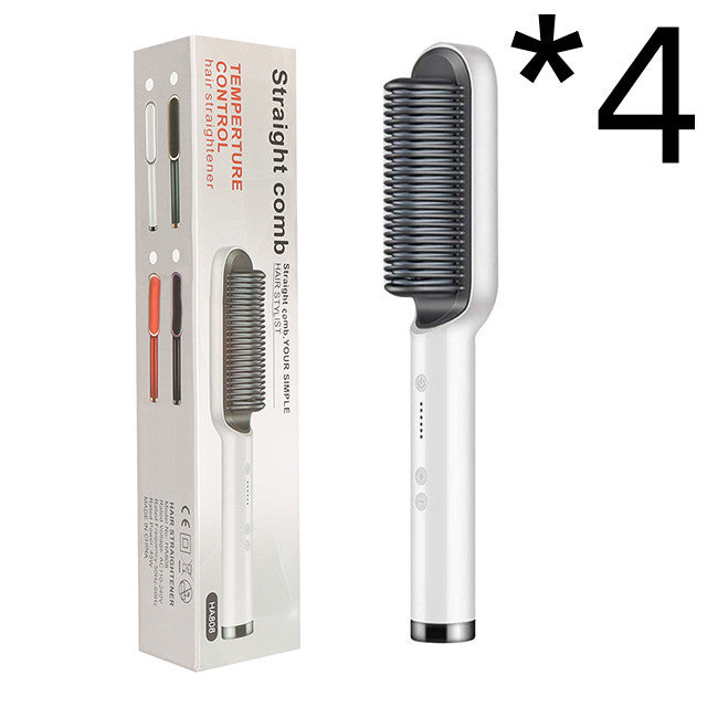 2-in-1 Hair Straightener & Curling Brush