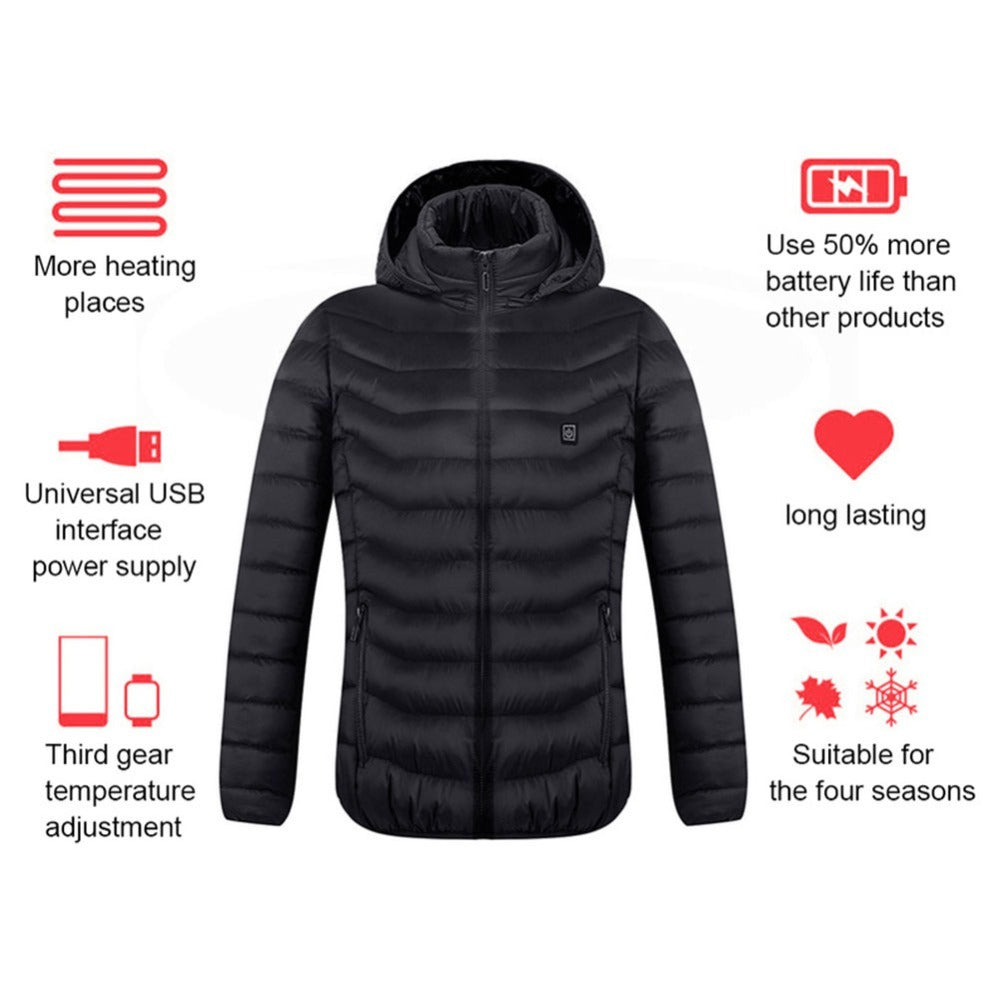 USB Heated Winter Jacket