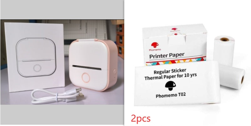 Portable Mini Thermal Label & Photo Printer