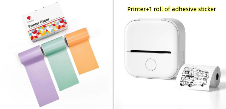 Portable Mini Thermal Label & Photo Printer