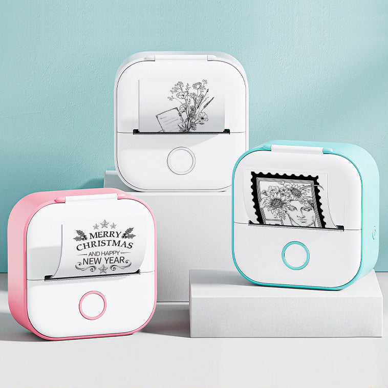 Portable Mini Thermal Label & Photo Printer