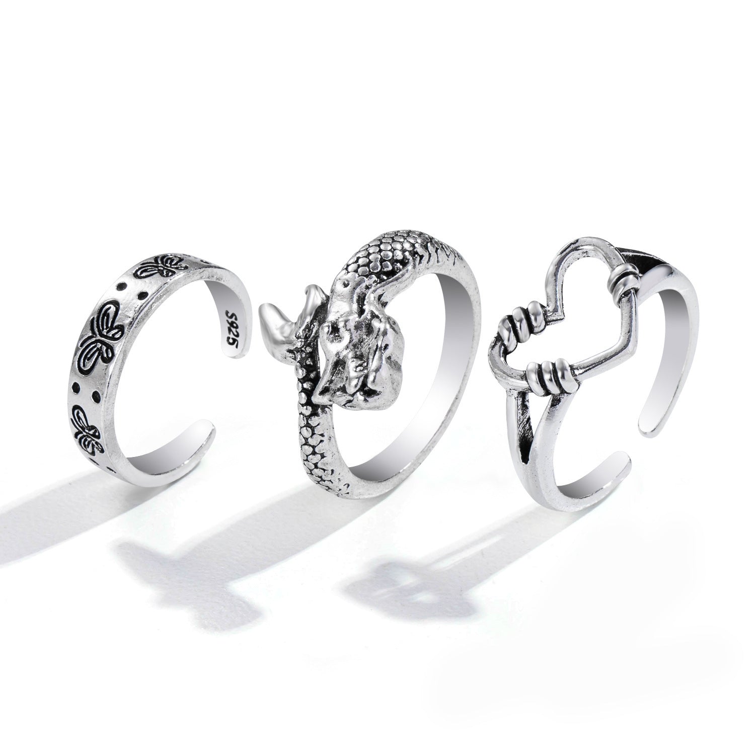 Punk Style Couple Ring