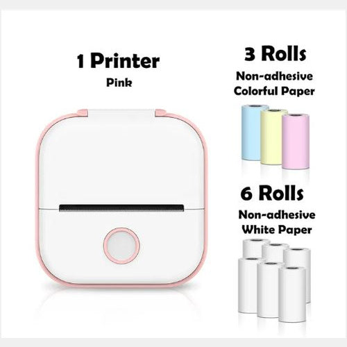 Portable Mini Thermal Label & Photo Printer