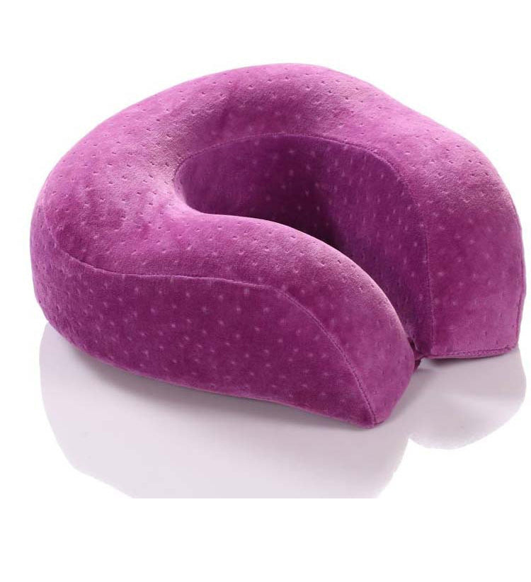 Memory Foam U-shaped Pillow Neck Protector Airplane Travel Neck Cervical Spine