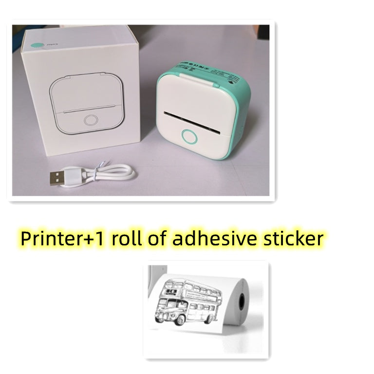 Portable Mini Thermal Label & Photo Printer