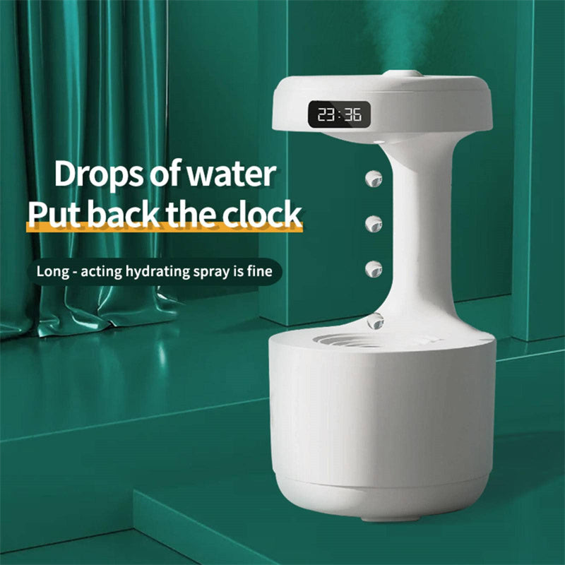 Humidifier With Clock Water Drop