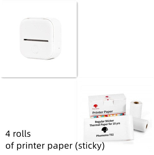 Portable Mini Thermal Label & Photo Printer