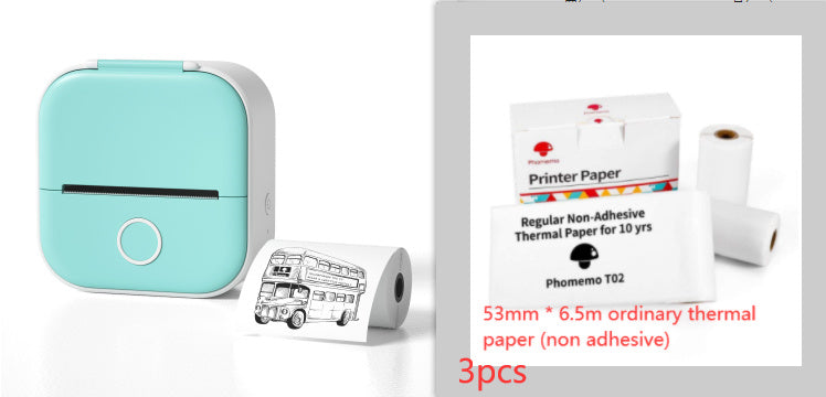 Portable Mini Thermal Label & Photo Printer