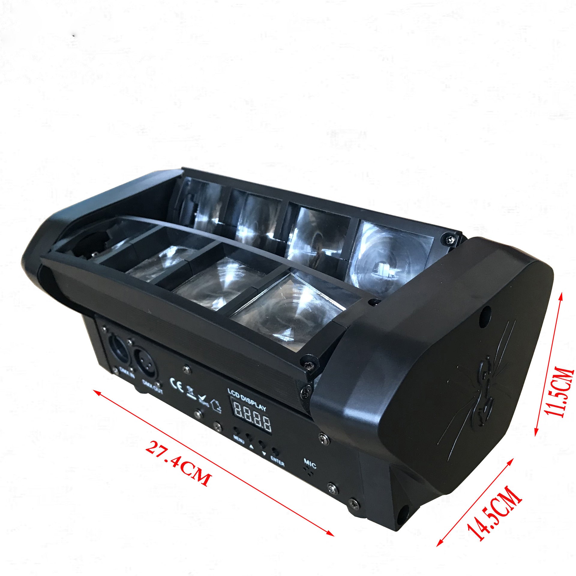 Stage Lighting Mini Spider Light Moving Head Light Bar Clearing Disco Rotating Beam Light