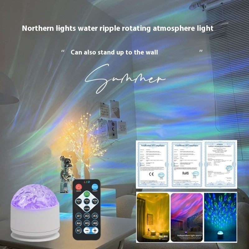 Rotating Polar Light Water Ripple Ambience Light Usb